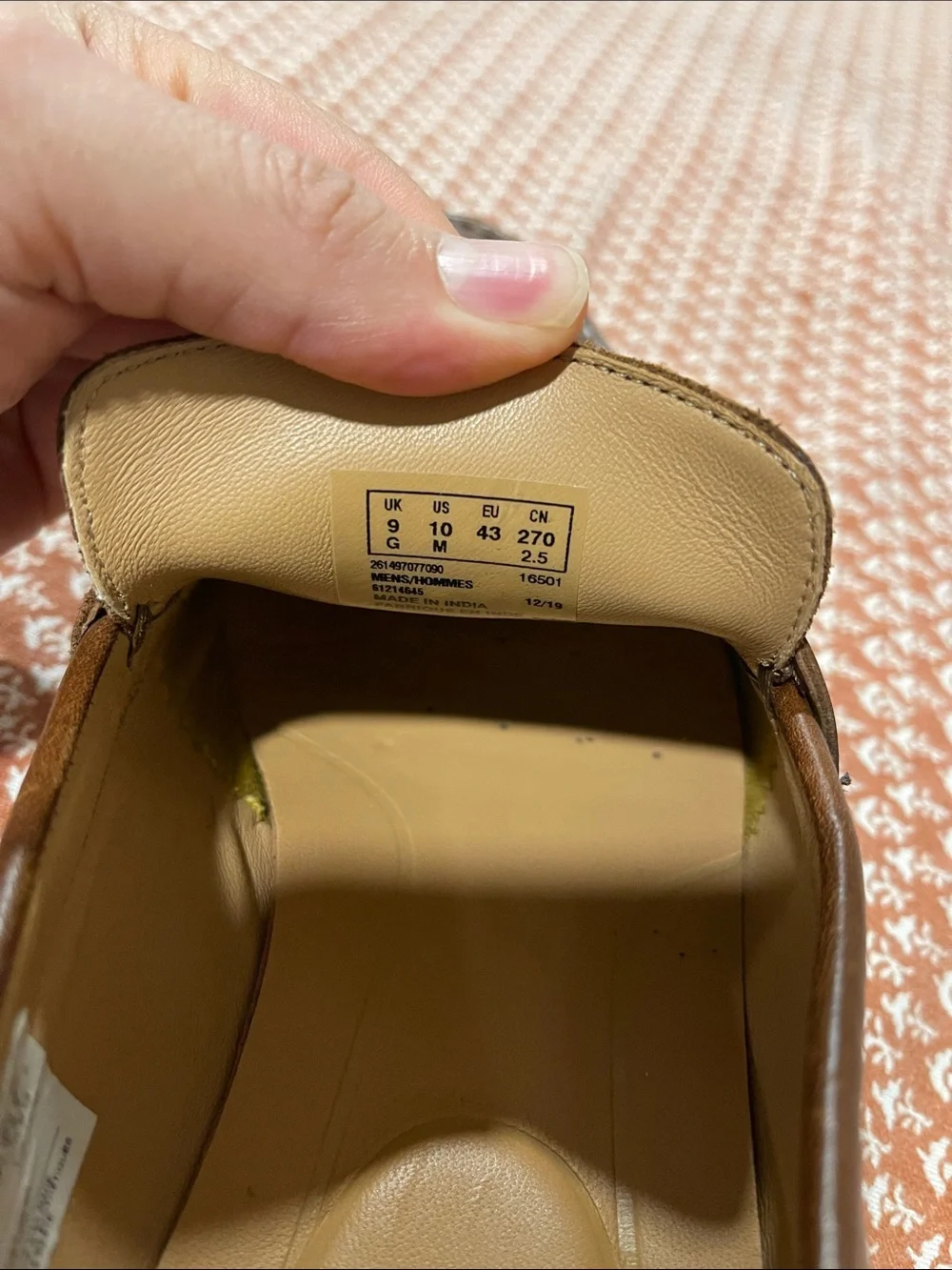 Clarks smooth chestnut